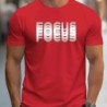 Tricou cu mânecă scurtă, 100% bumbac, pentru bărbați.