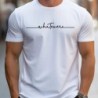 Tricou cu mânecă scurtă pentru bărbați, ocazional de vară, 100% bumbac, cu imprimeu cu litere, cu mânecă scurtă