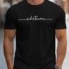 Tricou cu mânecă scurtă pentru bărbați, ocazional de vară, 100% bumbac, cu imprimeu cu litere, cu mânecă scurtă