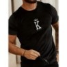 Topuri tricou cu imprimeu din bumbac 100, de vară, pentru bărbați