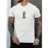 Topuri tricou cu imprimeu din bumbac 100, de vară, pentru bărbați