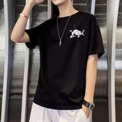 Topuri tricou cu imprimeu din bumbac 100, de vară, pentru bărbați