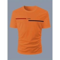 Topuri tricou cu imprimeu din bumbac 100, de vară, pentru bărbați