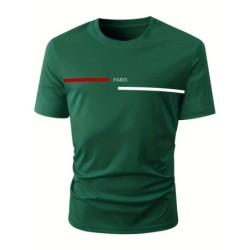 Topuri tricou cu imprimeu din bumbac 100, de vară, pentru bărbați