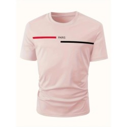 Topuri tricou cu imprimeu din bumbac 100, de vară, pentru bărbați