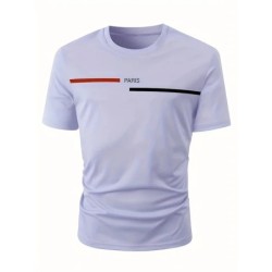 Topuri tricou cu imprimeu din bumbac 100, de vară, pentru bărbați