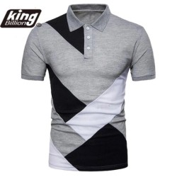 Polo KB Cămașă Polo pentru bărbați Tricou polo cu mânecă scurtă Polo de culoare contrastantă Îmbrăcăminte nouă de vară Îmbrăcămi