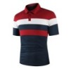 Polo KB Cămașă Polo pentru bărbați Tricou polo cu mânecă scurtă Polo de culoare contrastantă Îmbrăcăminte nouă de vară Îmbrăcămi