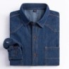 2023 Cămașă din denim cu design de buzunar, clasică, 100% bumbac, cu mâneci lungi, broderie de modă, haine confortabile