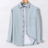2023 Cămașă din denim cu design de buzunar, clasică, 100% bumbac, cu mâneci lungi, broderie de modă, haine confortabile