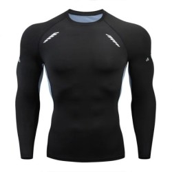 Tricou Bărbați Tricou Sport Alergare Bărbați Tricou Fitness Compresie Tricou Uscare rapidă Antrenament strâns Tricou Sport Alerg