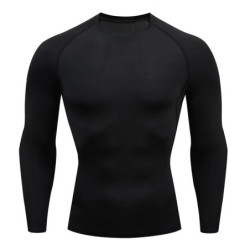 Tricou cu mânecă lungă pentru antrenament pentru bărbați, primăvară, toamnă, sală, alergare, sport, tricouri pentru bărbați, îmb
