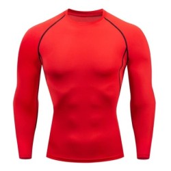Tricou cu mânecă lungă pentru antrenament pentru bărbați, primăvară, toamnă, sală, alergare, sport, tricouri pentru bărbați, îmb