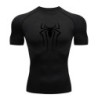 Nouă cămașă de compresie pentru bărbați Fitness Gym Super Hero Sport Running Tricou Rashgard Tops Tricou cu mânecă scurtă cu usc