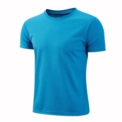 Tricou sport cu uscare rapidă cu gât rotund Tricou pentru antrenament pentru fitness Tricou pentru alergare Bărbați Îmbrăcăminte