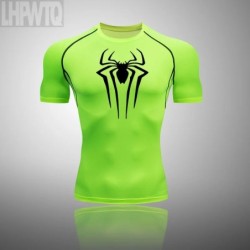 Cămașă nouă de compresie pentru bărbați Rashguard Fitness Tricou pentru alergare cu mânecă scurtă Tricou pentru gimnastică pentr