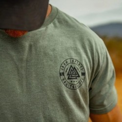 Cămașă Til Valhalla American Beard Warrior Tactical Skull Tricou Nou 100% bumbac Tricou cu mânecă scurtă O-Gât Casual Top pentru