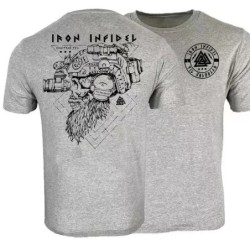 Cămașă Til Valhalla American Beard Warrior Tactical Skull Tricou Nou 100% bumbac Tricou cu mânecă scurtă O-Gât Casual Top pentru