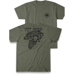 Cămașă Til Valhalla American Beard Warrior Tactical Skull Tricou Nou 100% bumbac Tricou cu mânecă scurtă O-Gât Casual Top pentru