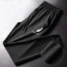 Pantaloni din mătase de gheață pentru bărbați, de vară, cu plasă, respirabili, casual, subțiri, cu uscare rapidă, pantaloni larg