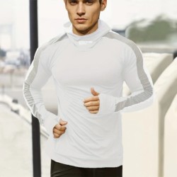 Toamnă Nouă Alergare Sport Fitness Îmbrăcăminte Sport strâns Jogging Compresiune Hanorac pentru bărbați Pulover pentru petrecere