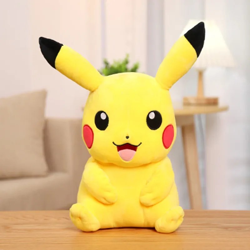 Pokemon Kawaii Pikachu Jucării umplute Desene animate și păpuși drăguțe de pluș Pernă de aruncare Cadou de aniversare pentru cop