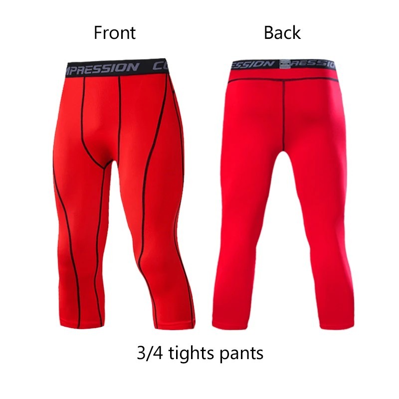 Pantaloni de compresie pentru bărbați Ciclism Alergare Baschet Fotbal Elasticitate Pantaloni de sport Colanți Fitness Pantaloni 