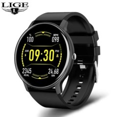 Ceas inteligent LIGE Bărbați Femei Ecran tactil complet Ceas Sport Fitness Bărbați IP67 Bluetooth impermeabil pentru Android IOS