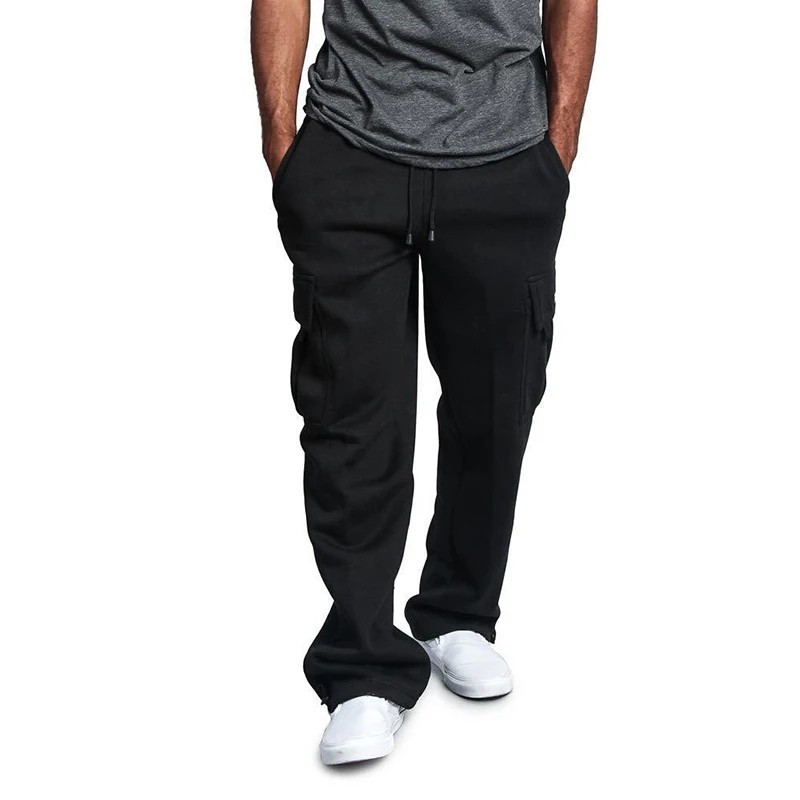Pantaloni de trening pentru bărbați Pantaloni de jogging cu croiala dreaptă pentru sport și îmbrăcăminte de stradă Pantaloni lun