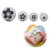 4 buc/set floare de prun floare piston Fondant tăietor de zahăr instrumente pentru decorarea prăjiturii bricolaj cookie-uri acce