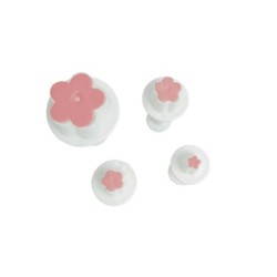 4 buc/set floare de prun floare piston Fondant tăietor de zahăr instrumente pentru decorarea prăjiturii bricolaj cookie-uri acce