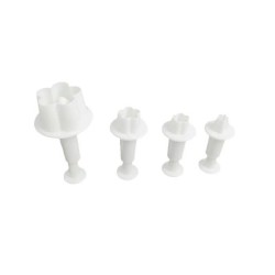 4 buc/set floare de prun floare piston Fondant tăietor de zahăr instrumente pentru decorarea prăjiturii bricolaj cookie-uri acce