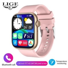 Ceas inteligent LIGE Pentru Femei Ecran tactil complet Bluetooth Call Ceasuri impermeabile Sport Fitness Tracker Smartwatch Lady