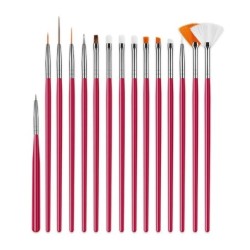 15 buc/lot perie pentru pictura torturilor cu fondant Perii de patiserie pentru glazura Instrumente pentru decorarea torturilor 