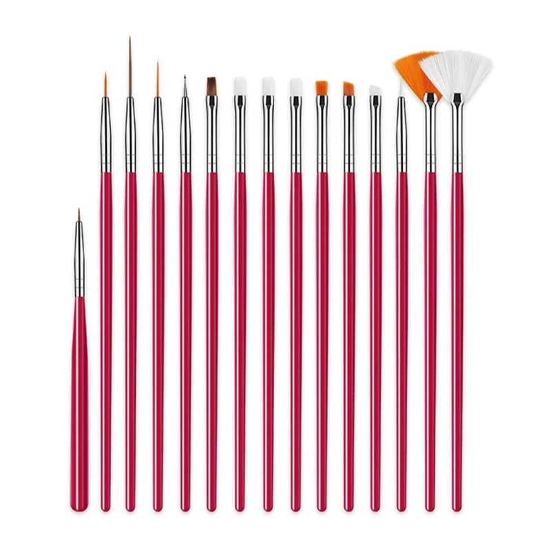 15 buc/lot perie pentru pictura torturilor cu fondant Perii de patiserie pentru glazura Instrumente pentru decorarea torturilor 