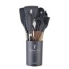 Set de ustensile de bucătărie, 12 bucăți din silicon, ustensile de bucătărie antiaderente, spatulă, lopată, bătători de ouă, mân