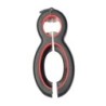 1 bucată negru 6 în 1 deschizător de sticle portabil, multifuncțional, deschizător de vin roșu, anti-alunecare, deschizător de c