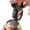 1 bucată negru 6 în 1 deschizător de sticle portabil, multifuncțional, deschizător de vin roșu, anti-alunecare, deschizător de c