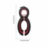 1 bucată negru 6 în 1 deschizător de sticle portabil, multifuncțional, deschizător de vin roșu, anti-alunecare, deschizător de c