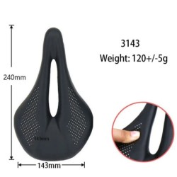 Șa ELITA ONE Carbon Șa MTB/Bicicletă de șosea Perne de carbon din piele super ușoară 96g