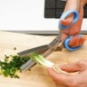 Cuțite multifuncționale din oțel inoxidabil Foarfece de bucătărie Dispozitiv pentru tăiat șapte și ierburi Condimente Foarfecă p