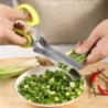 Cuțite multifuncționale din oțel inoxidabil Foarfece de bucătărie Dispozitiv pentru tăiat șapte și ierburi Condimente Foarfecă p