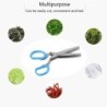Cuțite multifuncționale din oțel inoxidabil Foarfece de bucătărie Dispozitiv pentru tăiat șapte și ierburi Condimente Foarfecă p