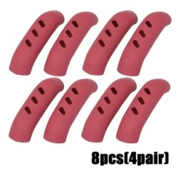 Capac pentru mâner tigaie din silicon 2/8 buc. Capace termoizolante pentru oală Clip pentru ureche, cuptor anti-alunecare, caser