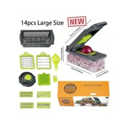 Set 14 buc/16 buc, tocator de legume, feliere multifunctionala de fructe, razatoarea manuala pentru alimente, tocator de legume,