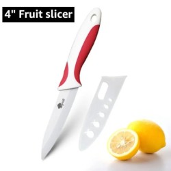 Cuțite din ceramică Cuțite de bucătărie 3 4 5 6 inch Cuțit de bucătar Set de bucătar + decojie lamă din zirconiu alb Mâner multi