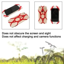 Bandă de cauciuc de securitate anti-alunecare Cureaua de înlocuire din silicon pentru suport pentru telefonul mobil pe bicicletă