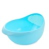 1 buc sită de orez strecurătoare din plastic coș de scurgere de bucătărie bol de orez sită de spălat pentru fructe și legume coș