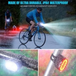 Ciclism Ciclism Bicicletă Față Spate Set Bicicletă Încărcare USB Far Lumină MTB Impermeabil Lampă spate LED Lantern Piese pentru