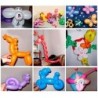 200 buc/lot Baloane lungi din latex Baloane spirale Baloane magice cu aer balon pentru modelare decorare petrecere de nuntă
